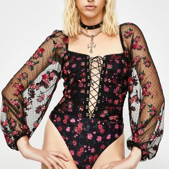 For Love And Lemons Dresses & Skirts - Blondie Embroidered bodysuite.